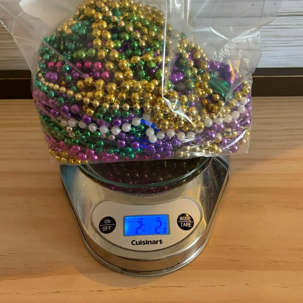 🔥SALE Mardi Gras Beads mixed sizes 2 lbs